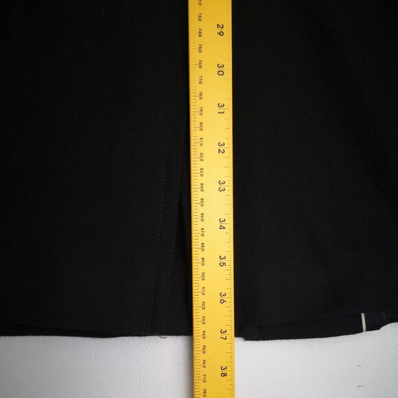 Banana Republic Ladies Size Medium Lined Black Wool Blend  Belted Pea Coat - Picture 14 of 14